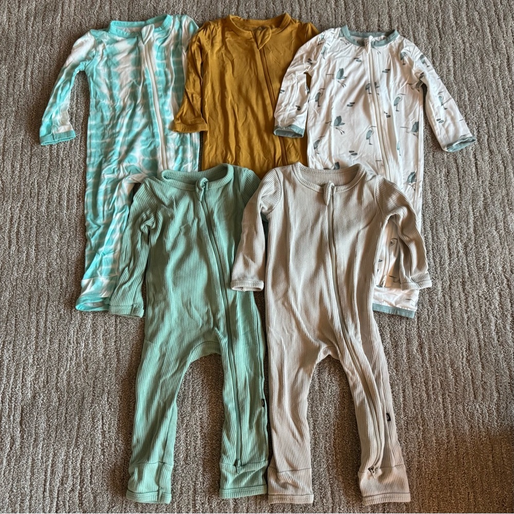 Kyte Baby Zippered Romper 6-12m Bundle